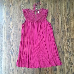 🌿2/$11 Item Magenta Lace Dress/Tunic XL